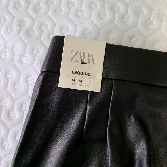 Zara faux leather long leggings - Picture 7 of 8